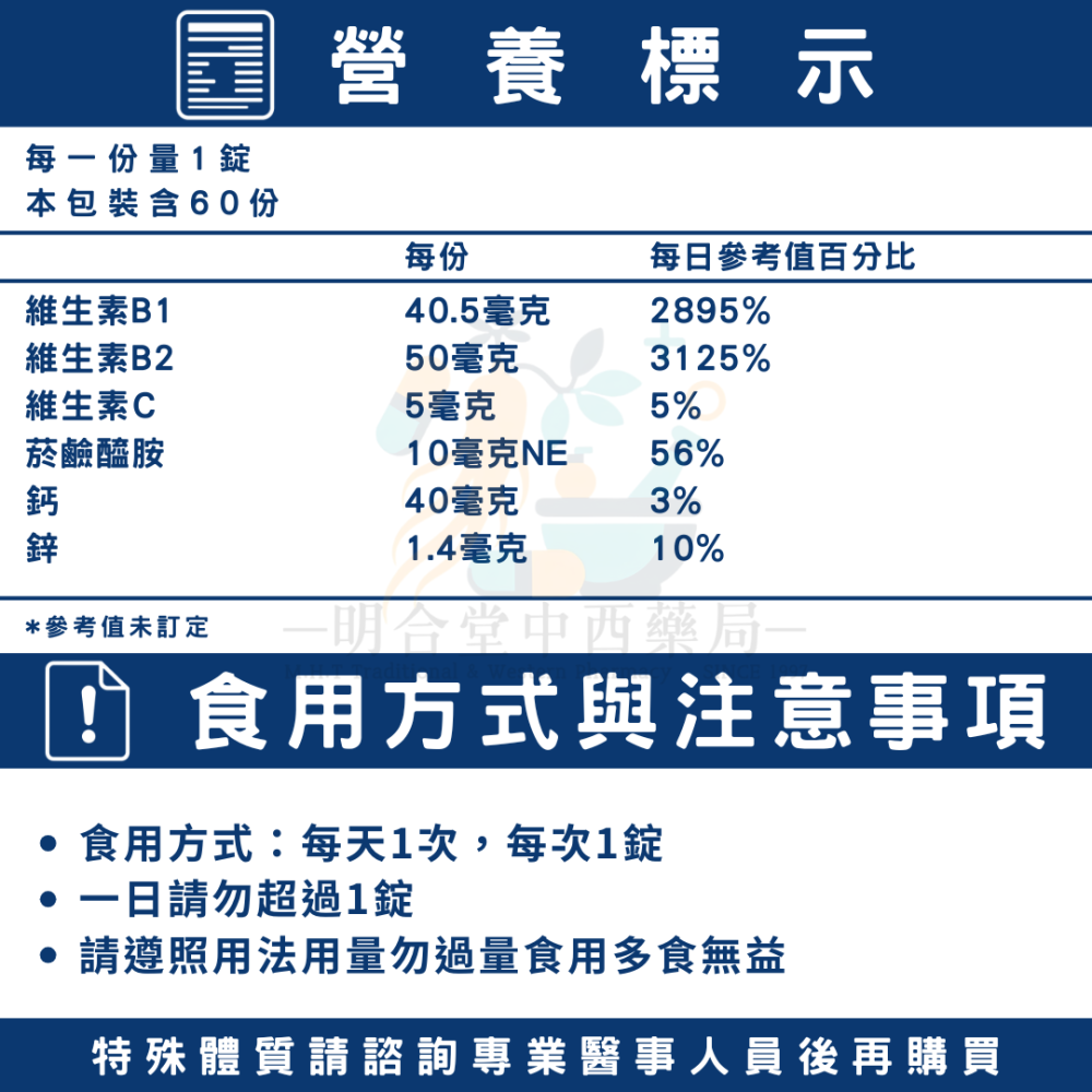 🌟【高健錠】藥師精選|60粒|臺灣製造|B群·刺五加·人參葉·朝鮮薊·營養補給·調整體質-細節圖6