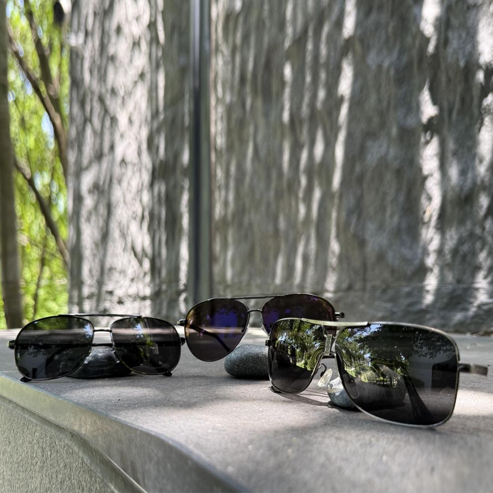 OT SHOP太陽眼鏡 台灣製MIT偏光彈簧鏡腳抗UV400墨鏡飛官橢圓框墨鏡  M05-細節圖6