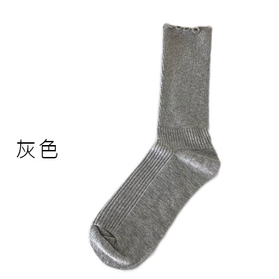 OT SHOP女款襪子 木耳邊 坑條紋 素色 中筒襪 堆堆襪 現貨 M1233-規格圖9