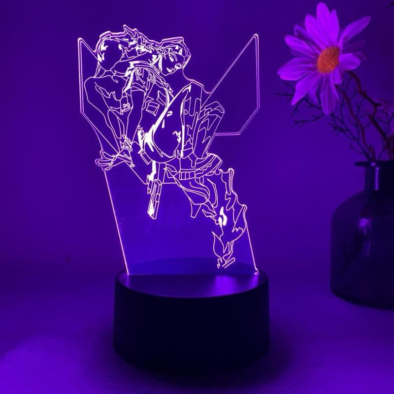 Valorant 特戰英豪 3D立體夜燈 16色RGB 炫彩桌面擺件 遊戲周邊禮物 電競周邊 小夜燈-細節圖2