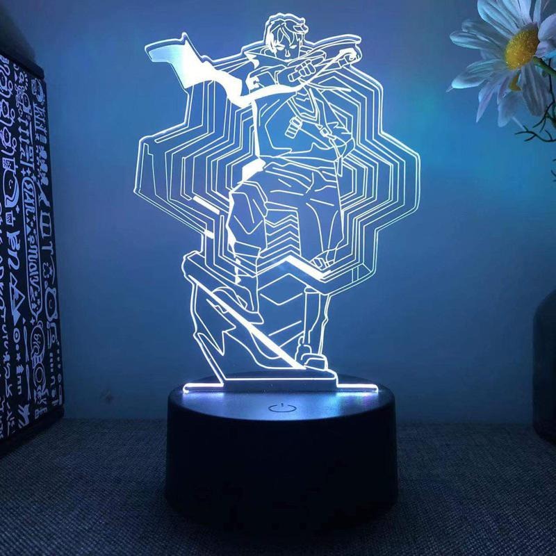 Valorant 特戰英豪 3D立體夜燈 16色RGB 炫彩桌面擺件 遊戲周邊禮物 電競周邊 小夜燈-細節圖3