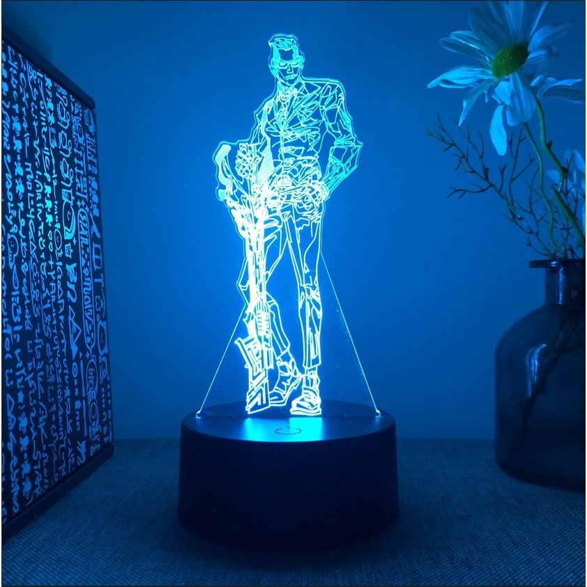 Valorant 特戰英豪 3D立體夜燈 16色RGB 炫彩桌面擺件 遊戲周邊禮物 電競周邊 小夜燈-規格圖9