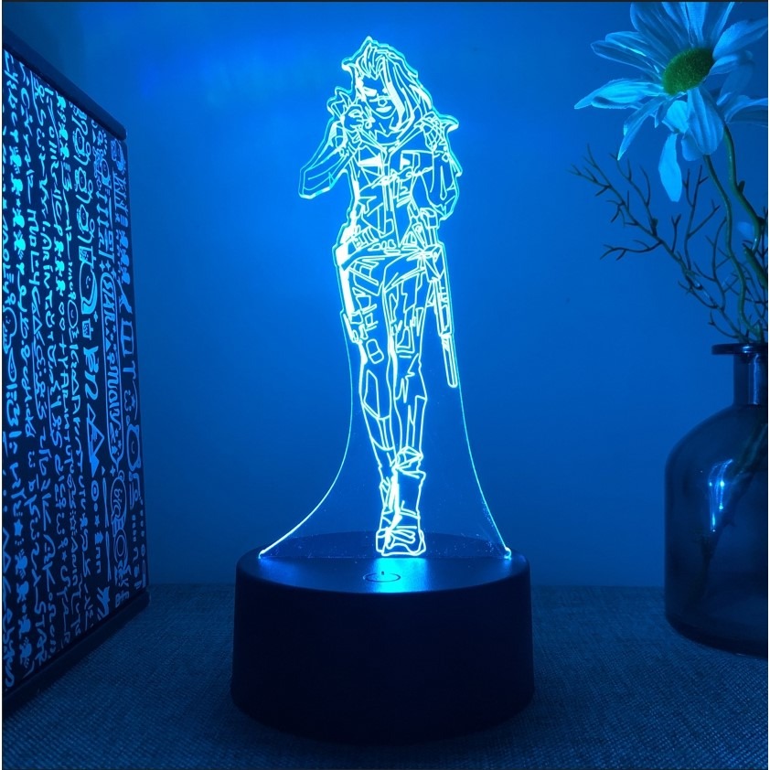 Valorant 特戰英豪 3D立體夜燈 16色RGB 炫彩桌面擺件 遊戲周邊禮物 電競周邊 小夜燈-規格圖9