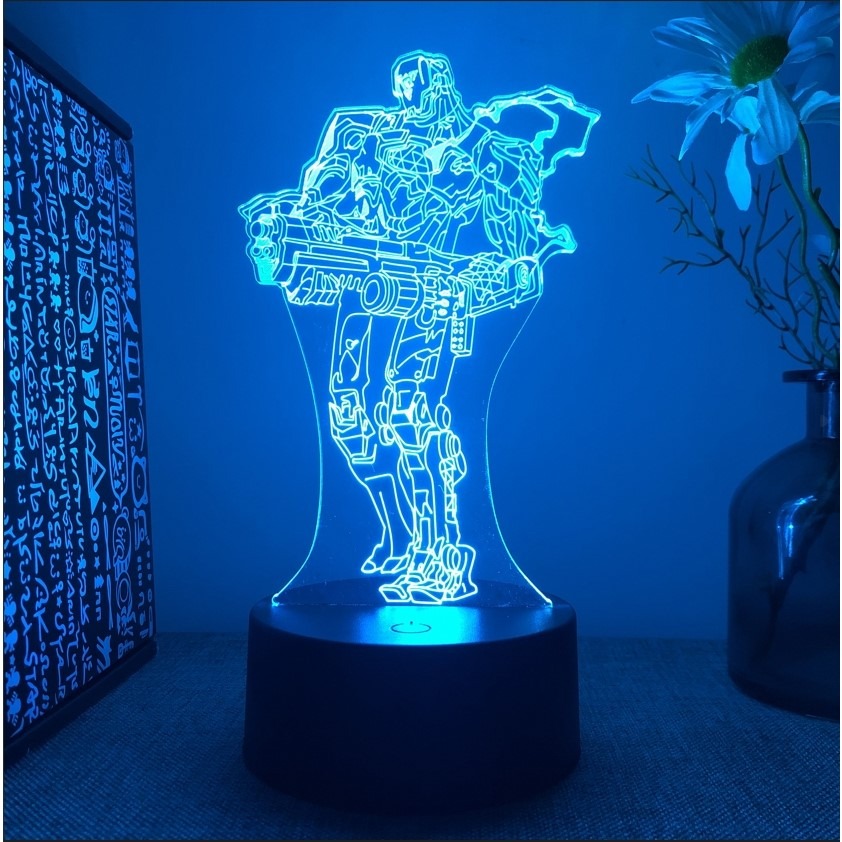 Valorant 特戰英豪 3D立體夜燈 16色RGB 炫彩桌面擺件 遊戲周邊禮物 電競周邊 小夜燈-規格圖9