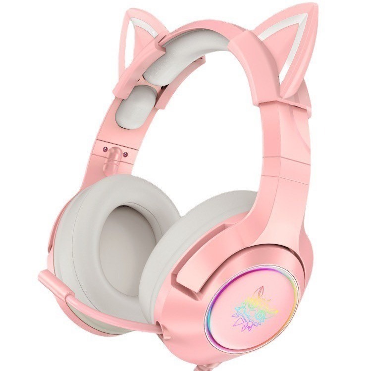 【ONIKUMA官方代理】電競耳機🎧 貓耳造型🌈RGB炫彩燈效 立體音效 直播遊戲適用  降噪麥克風 雙色可選-規格圖9