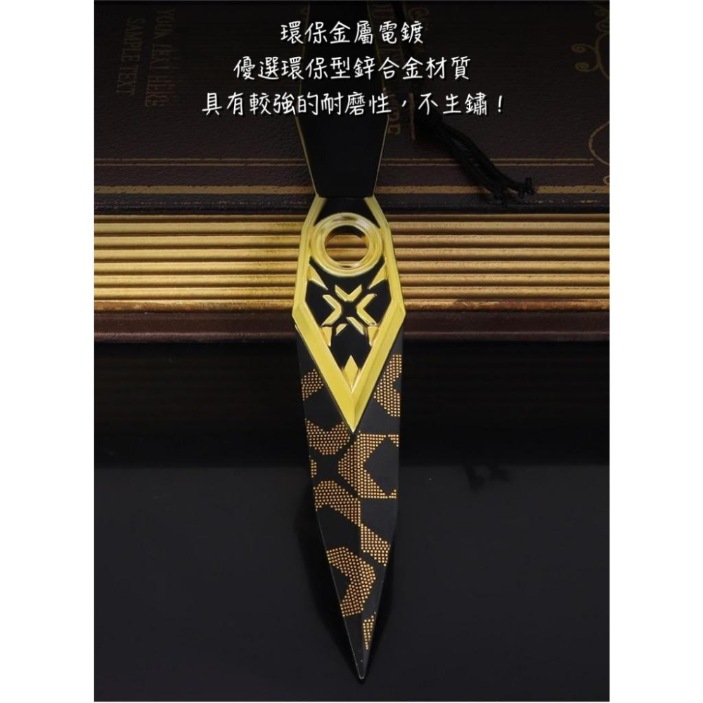 新品上市！Valorant 特戰英豪 2023冠軍苦無小刀加重版附訂製皮套 台灣現貨 快速出貨  模型玩具擺件 模型收藏-細節圖3