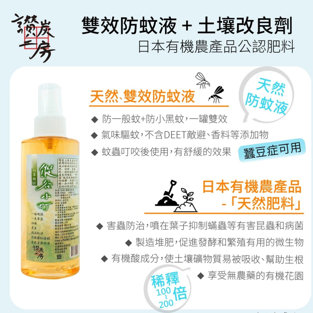 【讚炭工房】竹醋液/竹酢液/台灣製/100%無稀釋/無化學成份/防小黑蚊/防蚊/軟化角質/除臭-細節圖5