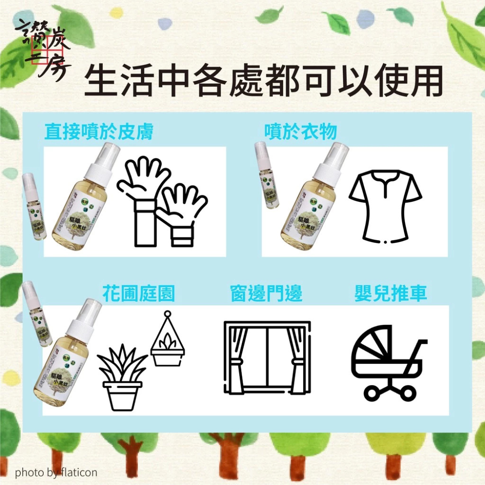 【讚炭工房】小黑蚊剋星長效防蚊/防蚊液/台灣製/小花蔓澤蘭/草本防蚊液/無樟腦DEET敵避/無環境用藥/露營/戶外-細節圖4