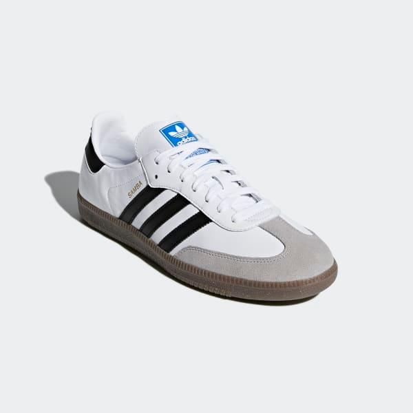 adidas Originals Samba OG 白色 麂皮休閒鞋 男生-細節圖3