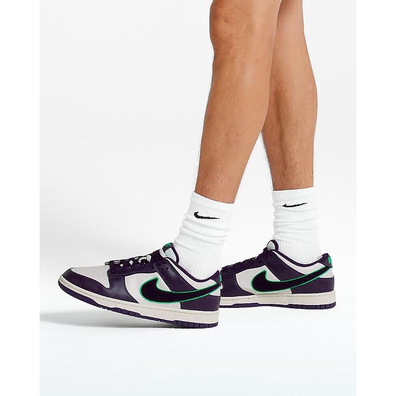 【台灣現貨】 日本官網訂購 Nike Dunk Retro紫色羊毛氈 低筒休閒運動鞋 US11 DQ7683-100-細節圖9