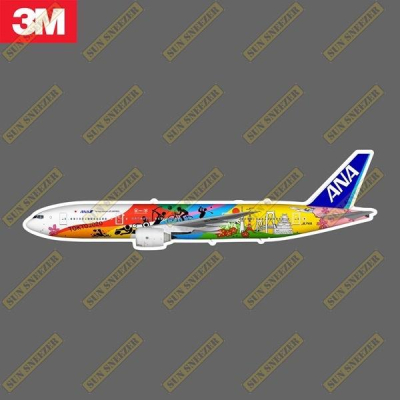 ANA 全日空 B777-200 2020 東京奧運 塗裝 擬真 飛機造型 3M防水防曬貼紙 尺寸長165 mm