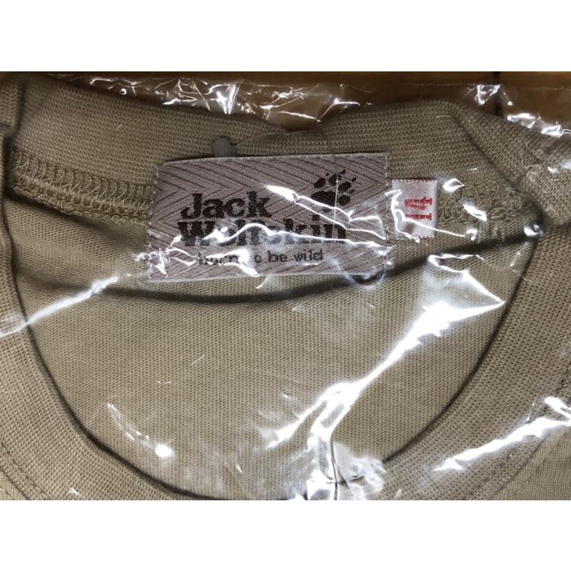 Jack Wolfskin 飛狼 卡其色 大地色 14號短袖-細節圖3