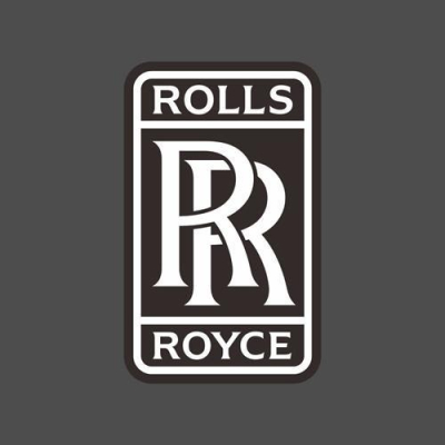 英國 勞斯萊斯 Rolls Royce 飛機引擎公司 防水防曬3M貼紙 徽章 筆電 行李箱 安全帽貼 尺寸88mm 黑色