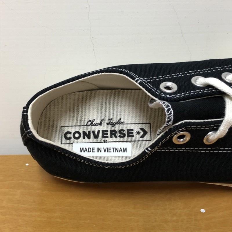 台灣現貨 Converse 1970 黑色 CHUCK 70  低筒復古帆布鞋 26.5cm 男女可著 162058C-細節圖4