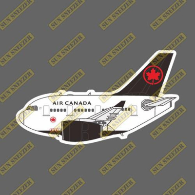 加拿大航空 Q版 空中巴士 A330 飛機造型 防水3M貼紙 尺寸88mm