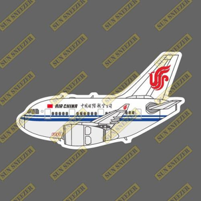 中國國際航空 Q版 空中巴士 A330 飛機造型 防水3M貼紙 尺寸88mm