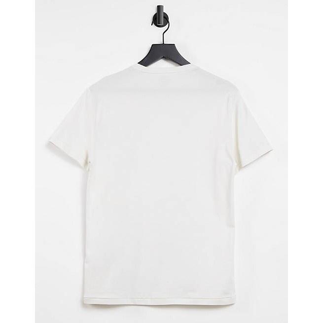 Polo Ralph Lauren 復古奶油色 圓領短袖  t-shirt  男生 S號 刺繡LOGO-細節圖3