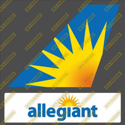 阿根廷航空 Allegiant Air 垂直尾翼 3M貼紙 尺寸上63x86 下 23x90mm
