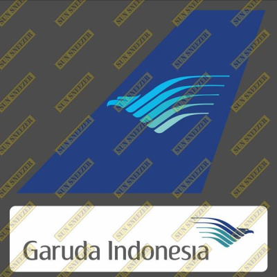 嘉魯達印尼航空 Garuda Indonesia 垂直尾翼 3M貼紙 上63x86mm 下 23x90mm