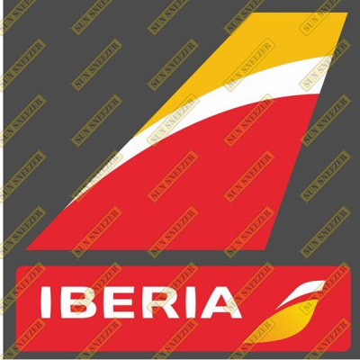 西班牙伊比利亞航空 新塗裝 Iberia 垂直尾翼 3M貼紙 尺寸上63x86 下 23x90mm