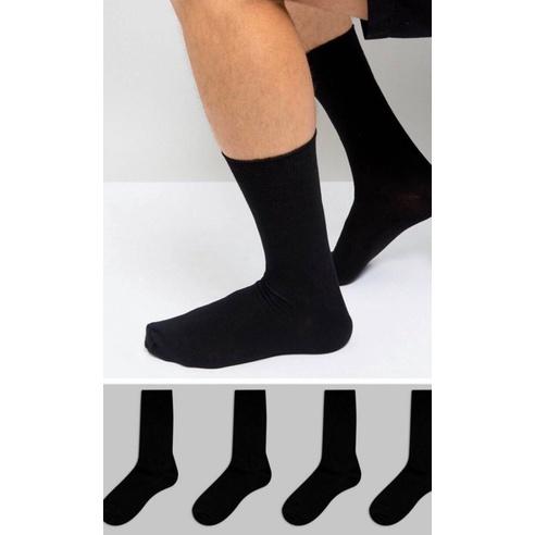 英國購入 New look 紳士襪 長襪 薄款 透氣 黑色 五入組-細節圖3