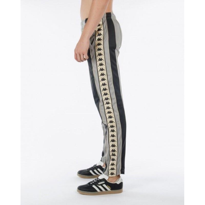 全台獨家 KAPPA Kontroll Banda Pant 卡帕 LOGO 金色邊長褲 鐵灰 30腰現貨-細節圖2