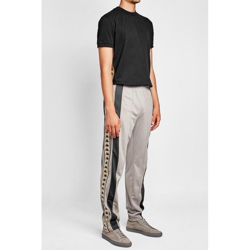 全台獨家 KAPPA Kontroll Banda Pant 卡帕 LOGO 金色邊長褲 鐵灰 30腰現貨-細節圖4