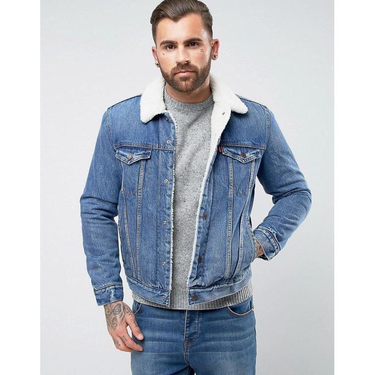 Levi's type 3 sherpa trucker needle sale park