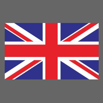 英國國旗 防水3M貼紙 尺寸59X92MM