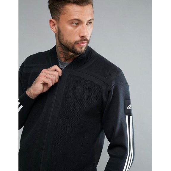 adidas Training Icon Knit 編織 網眼 三槓 透氣防曬 飛行夾克 外套 B46993 xs 現貨-細節圖2