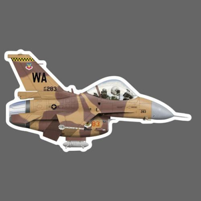 美國空軍 F-16 內華達空軍基地 沙漠迷彩塗裝 Q版飛機3M貼紙 90mm