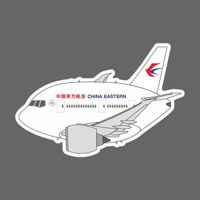中國東方航空 波音 Boeing B777 Q版 民航機 飛機造型 防水3M貼紙 尺寸90mm