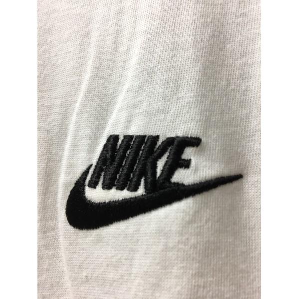 Nike 小logo swoosh 刺繡 素色短袖 黑 白 雙色 t-shirt-細節圖2