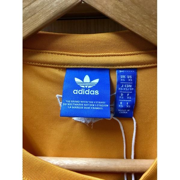 SS adidas Originals Tnt Yellow 愛迪達 三葉草 側邊LOGO 落肩 芥末黃短袖-細節圖5