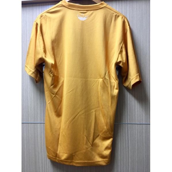 SS adidas Originals Tnt Yellow 愛迪達 三葉草 側邊LOGO 落肩 芥末黃短袖-細節圖6