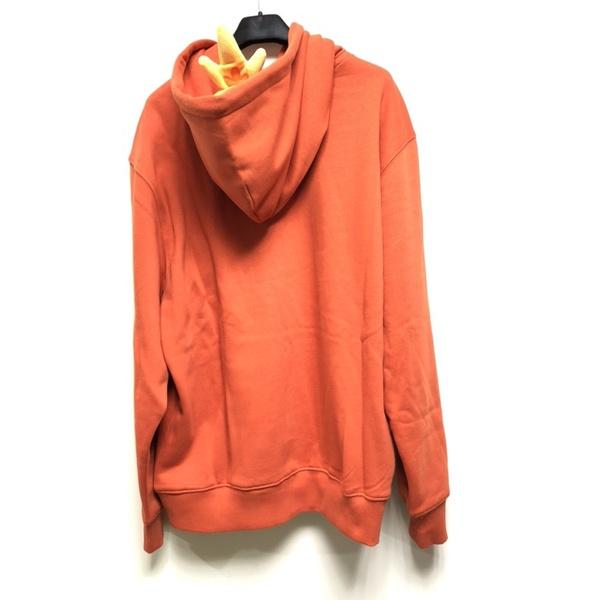 Carhartt WIP 經典LOGO刺繡連帽長袖 橘紅 embroidered hoodie in orange-細節圖8