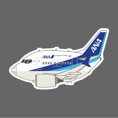 全日空航空 ANA Q版 波音 737 MAX 飛機造型 防水3M貼紙 尺寸90mm