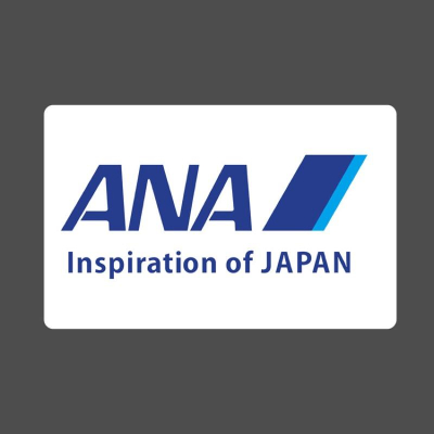 ANA 全日空 卡片型商標3M貼紙 行李箱 筆電 安全帽貼
