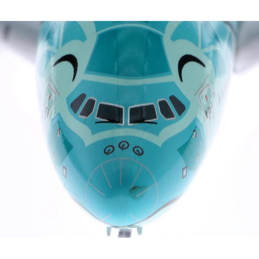 金屬 JC Wings 1/400 全日空 ANA A380 JA382A 綠色海龜 EW4388007 飛機模型-細節圖3