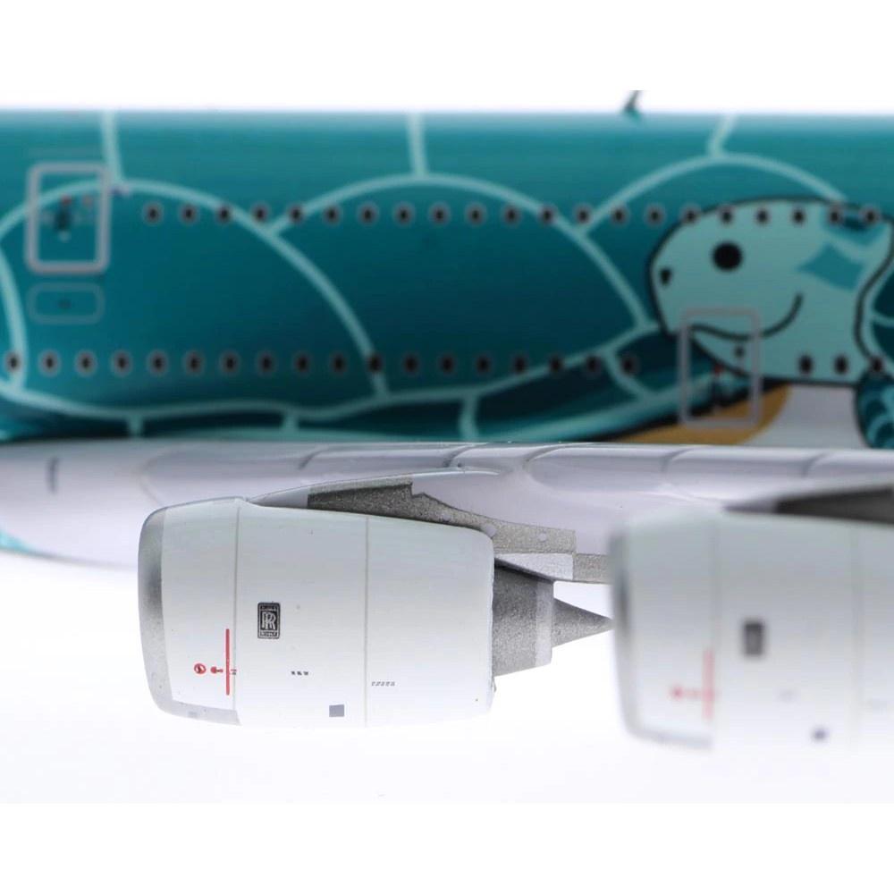 金屬 JC Wings 1/400 全日空 ANA A380 JA382A 綠色海龜 EW4388007 飛機模型-細節圖4