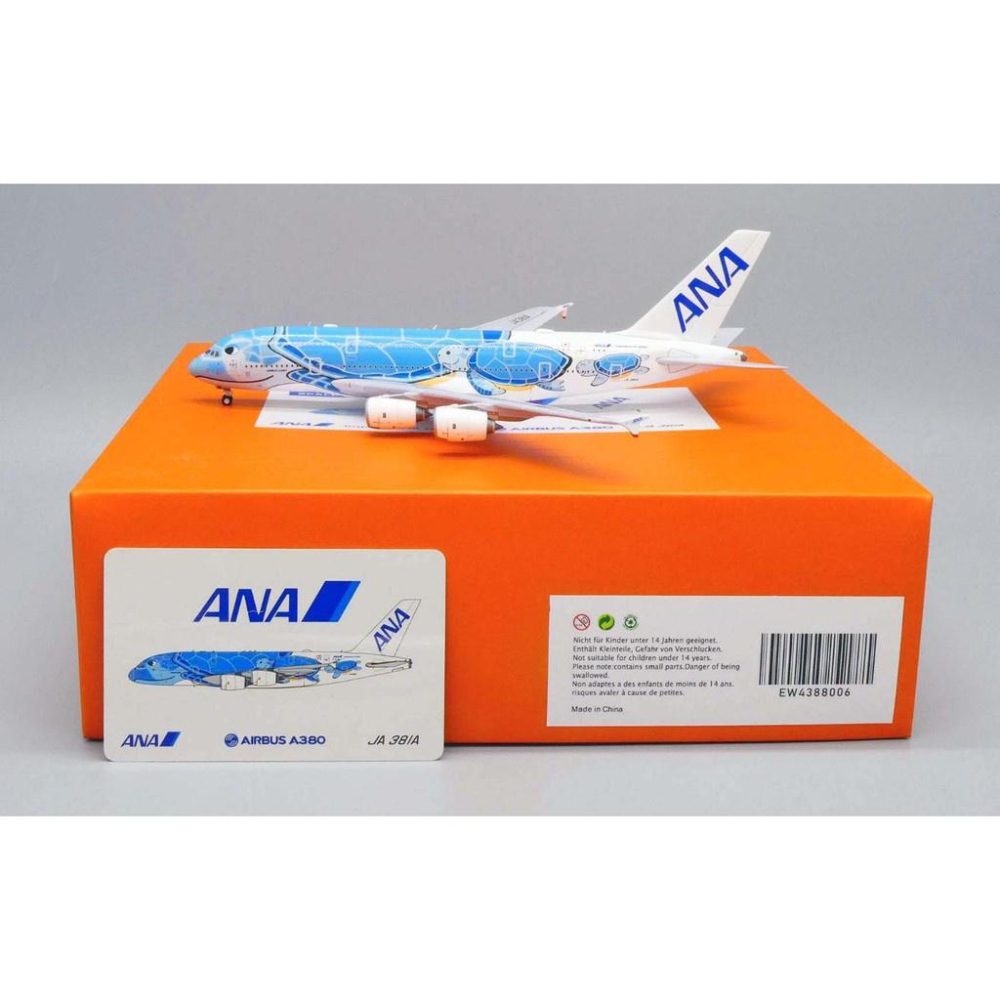 台灣現貨 金屬 JC Wings 1/400 全日空 ANA A380 Lani EW4388006 藍 海龜 飛機模型-細節圖2