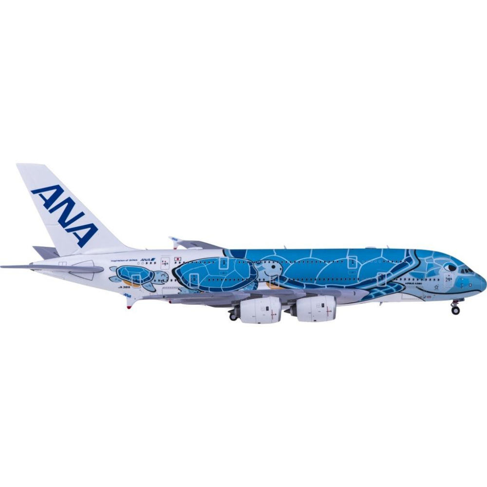 台灣現貨 金屬 JC Wings 1/400 全日空 ANA A380 Lani EW4388006 藍 海龜 飛機模型-細節圖3