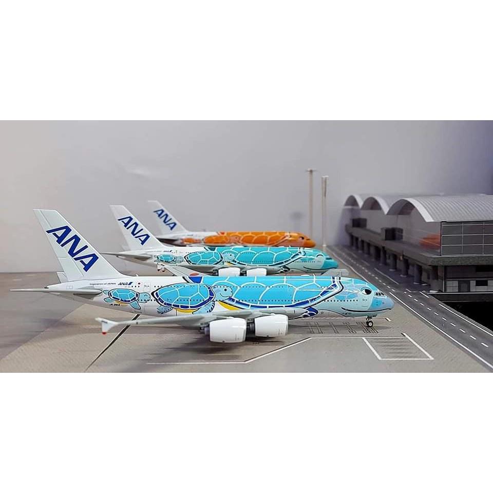 台灣現貨 金屬 JC Wings 1/400 全日空 ANA A380 Lani EW4388006 藍 海龜 飛機模型-細節圖4