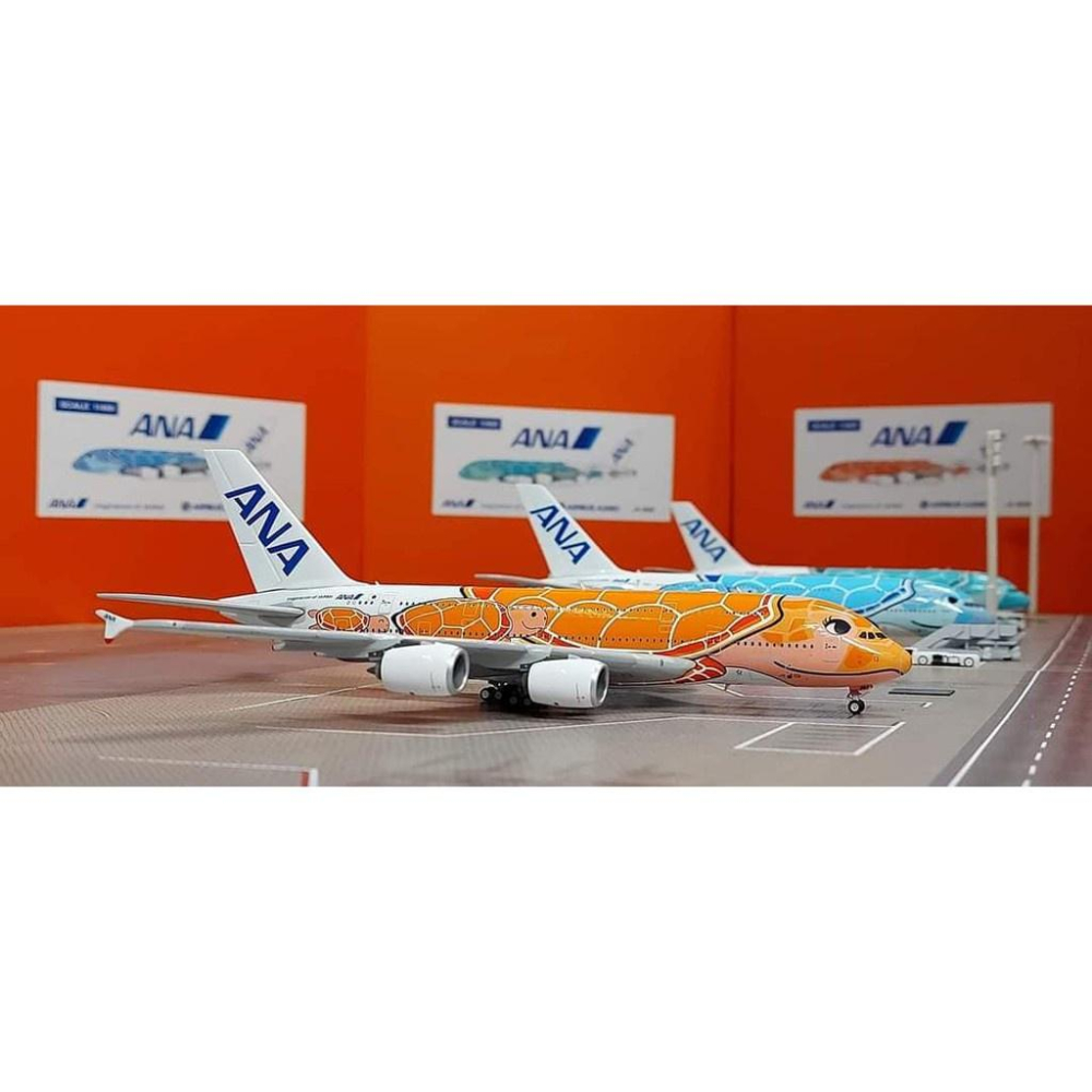 台灣現貨 金屬 JC Wings 1/400 全日空 ANA A380 Lani EW4388006 藍 海龜 飛機模型-細節圖6