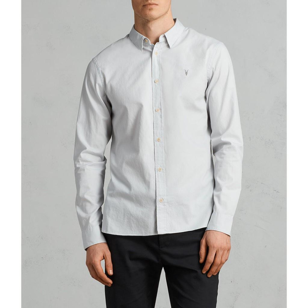 Allsaints 英國官網直送現貨 經典款 REDONDO 長袖襯衫 celest blue XS現貨-細節圖3