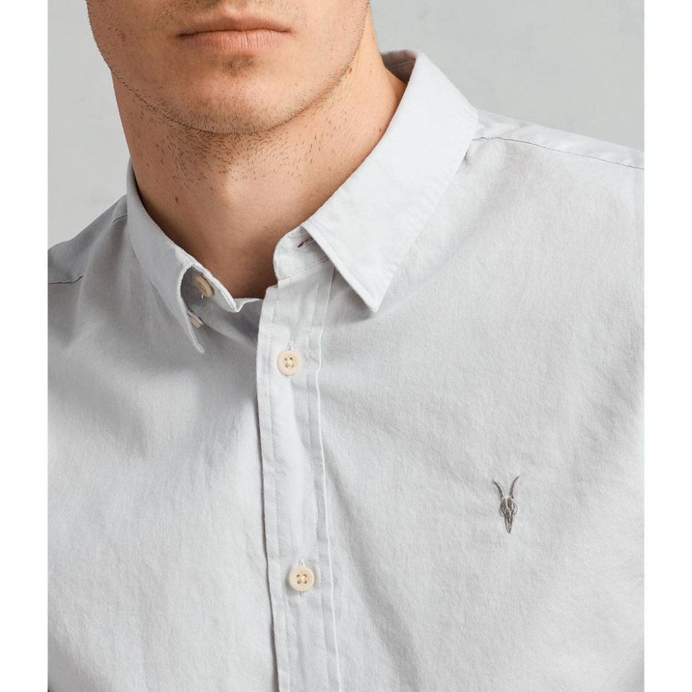 Allsaints 英國官網直送現貨 經典款 REDONDO 長袖襯衫 celest blue XS現貨-細節圖4