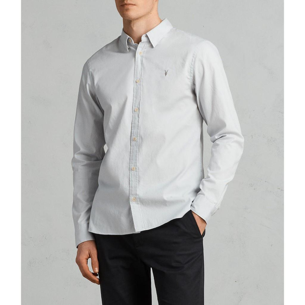 Allsaints 英國官網直送現貨 經典款 REDONDO 長袖襯衫 celest blue XS現貨-細節圖5