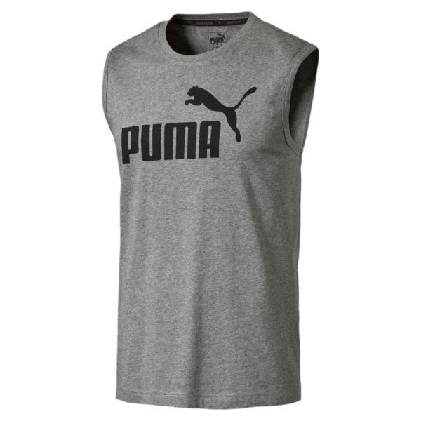 噢飛炫 現貨 Puma ESS No.1 無袖背心 LOGO 灰 XS號 T-Shirt 838240 03-細節圖5