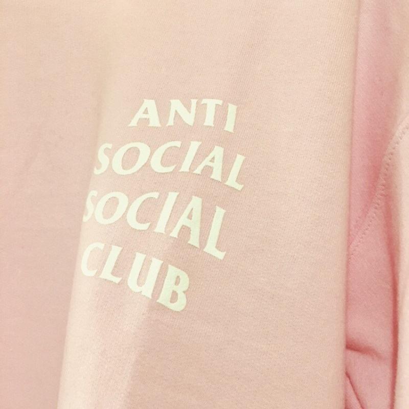 ASSC 美國官方購入 anti social social club 粉紅色 大學T s號-細節圖3