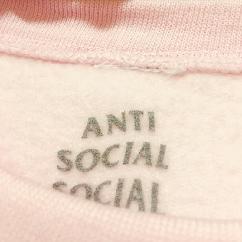 ASSC 美國官方購入 anti social social club 粉紅色 大學T s號-細節圖4